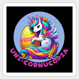 Unicorn Easter festival Sticker